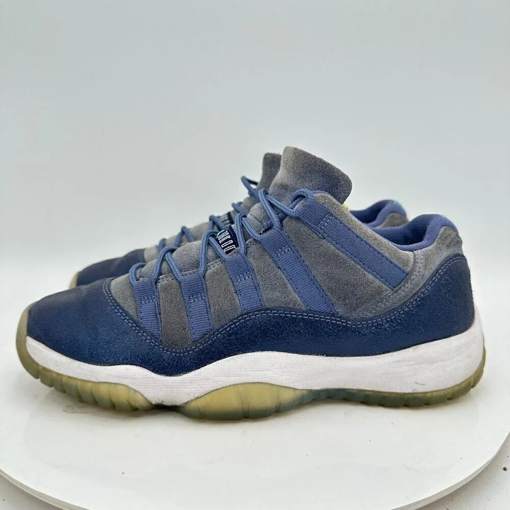 Nike Air Jordan 11 Retro Low Youth Size 6Y Women 7.5 580521-408 Blue Moon Shoes